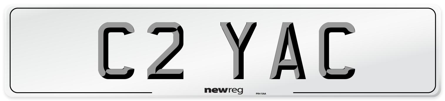 C2 YAC Number Plate from New Reg